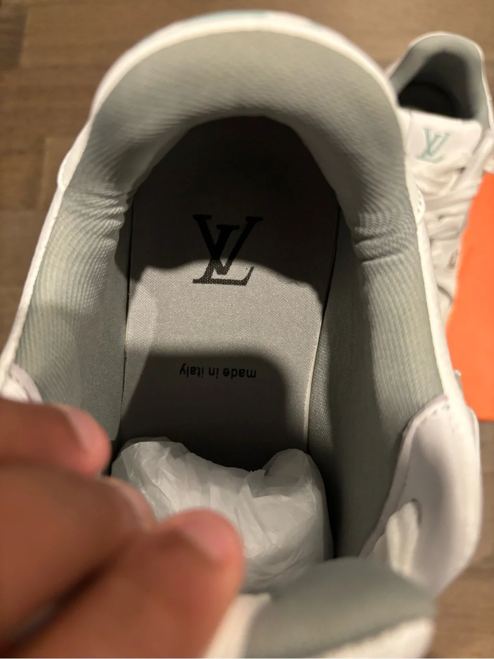White Louis Vuitton Trainers